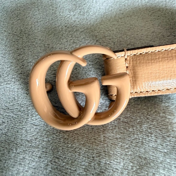 Gucci Tan Leather Belt with GG Buckle - Picture 4 of 4